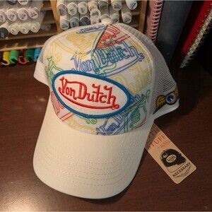 NWT Von Dutch White Trucker hat